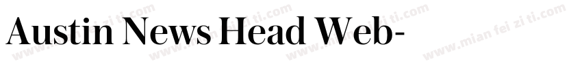Austin News Head Web字体转换